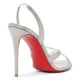 Emilie 100 silver glitter sandals