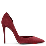 Iriza 100 dark red suede pumps