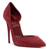 Iriza 100 dark red suede pumps