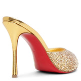 Me Dolly 100 gold crystal mules