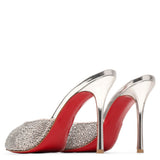 Me Dolly 100 silver crystal mules