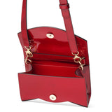Loubi54 small red patent crossbody bag