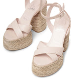 Super Mariza 130 light pink platform sandals