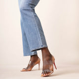 Just Nothing 85 PVC nude sandals