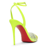 Spikaqueen 100 yellow pumps