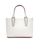 Cabata E/W mini loubinthesky white tote bag