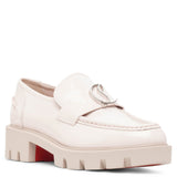 CL Moc lug flat light pink patent leather loafers