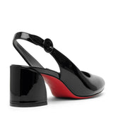 So Jane sling 55 black patent pumps