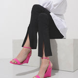 Zeppa Chick 85 pink patent wedge sandals