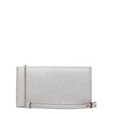 Loubi54 calf glitter clutch