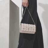 Paloma wallet on chain light pink clutch bag