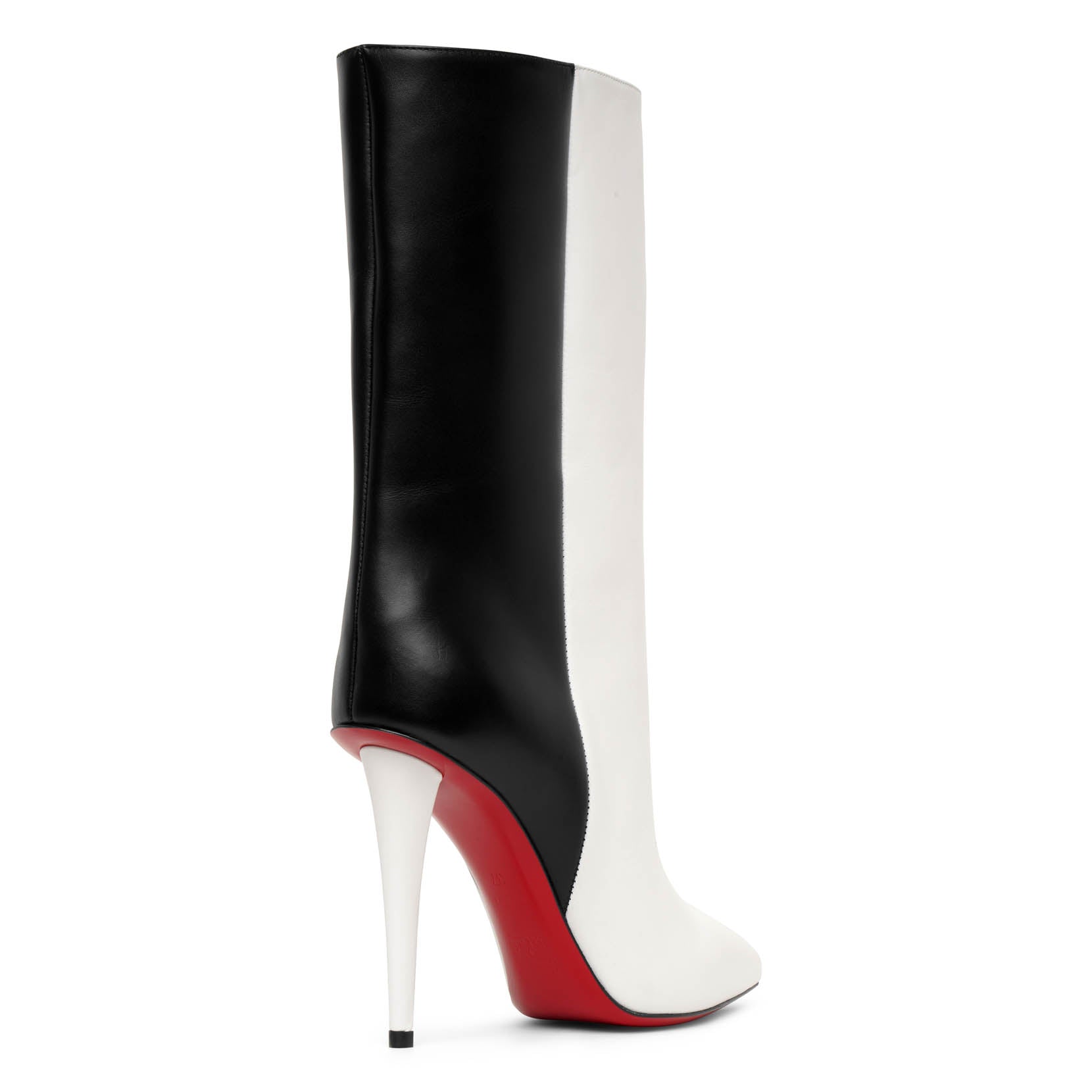 Christian Louboutin | Astrilarge Booty 100 black and white leather ...
