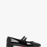Sweet Jane black patent ballerinas