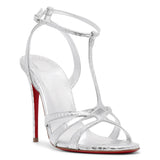 Tangueva 100 silver sandals