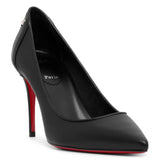 Sporty Kate 85 black leather pumps