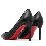 Sporty Kate 85 black leather pumps