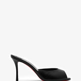 Me Dolly 85 black leather mules