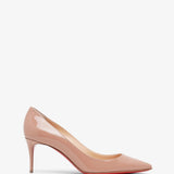 Kate 70 beige patent pumps