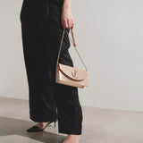 Loubi54 light pink satin clutch