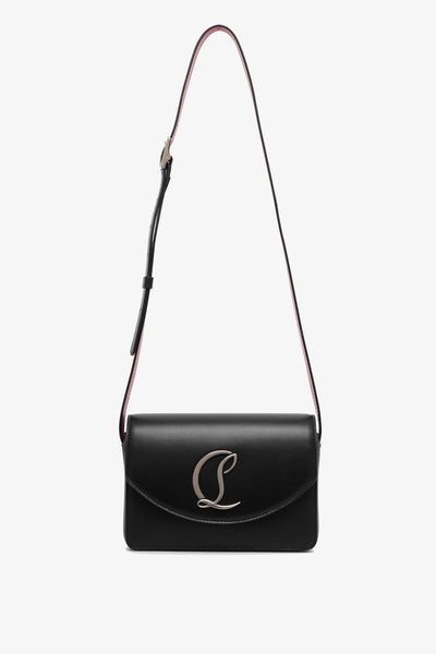 Loubi54 small black leather crossbody bag