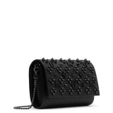 Paloma loubinthesky black leather wallet on chain