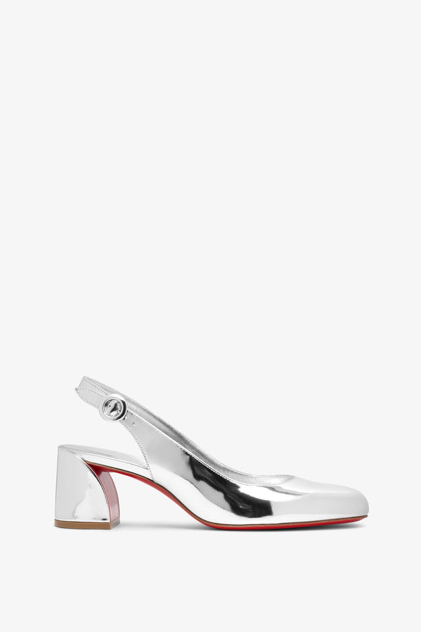 So Jane sling 55 silver patent slingbacks