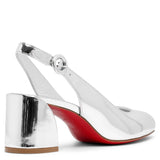 So Jane sling 55 silver patent slingbacks