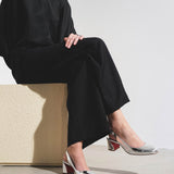 So Jane sling 55 silver patent slingbacks