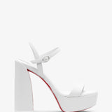 Movida Jane 130 white leather sandals