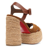 Super Calakala 130 brown suede sandals