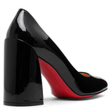 Miss Sab 85 black patent pumps