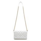 Paloma Loubinthesky white leather clutch