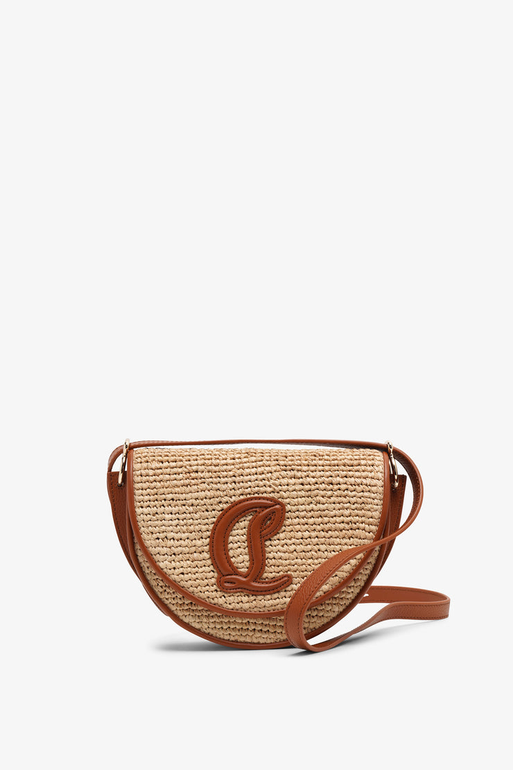 By My Side raffia crossbody bag