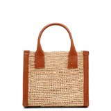 By My Side mini raffia tote bag