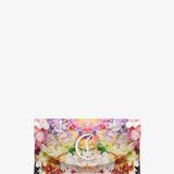 Loubi54 floral satin clutch