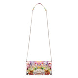 Loubi54 floral satin clutch
