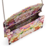 Loubi54 floral satin clutch