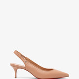 Sporty Kate 55 beige leather slingbacks