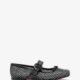 Mamastrapitina black mesh ballerinas