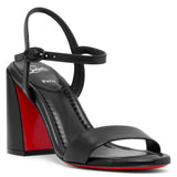Miss Jane 85 black leather sandals