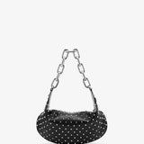 Le 54 black strass shoulder bag