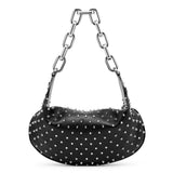 Le 54 black strass shoulder bag