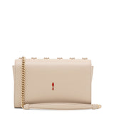 Paloma beige leather clutch