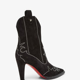 Santigag 85 strass black suede boots