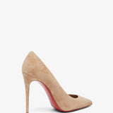 Kate 100 tan suede pumps