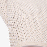 Loubitwist small beige strass bag