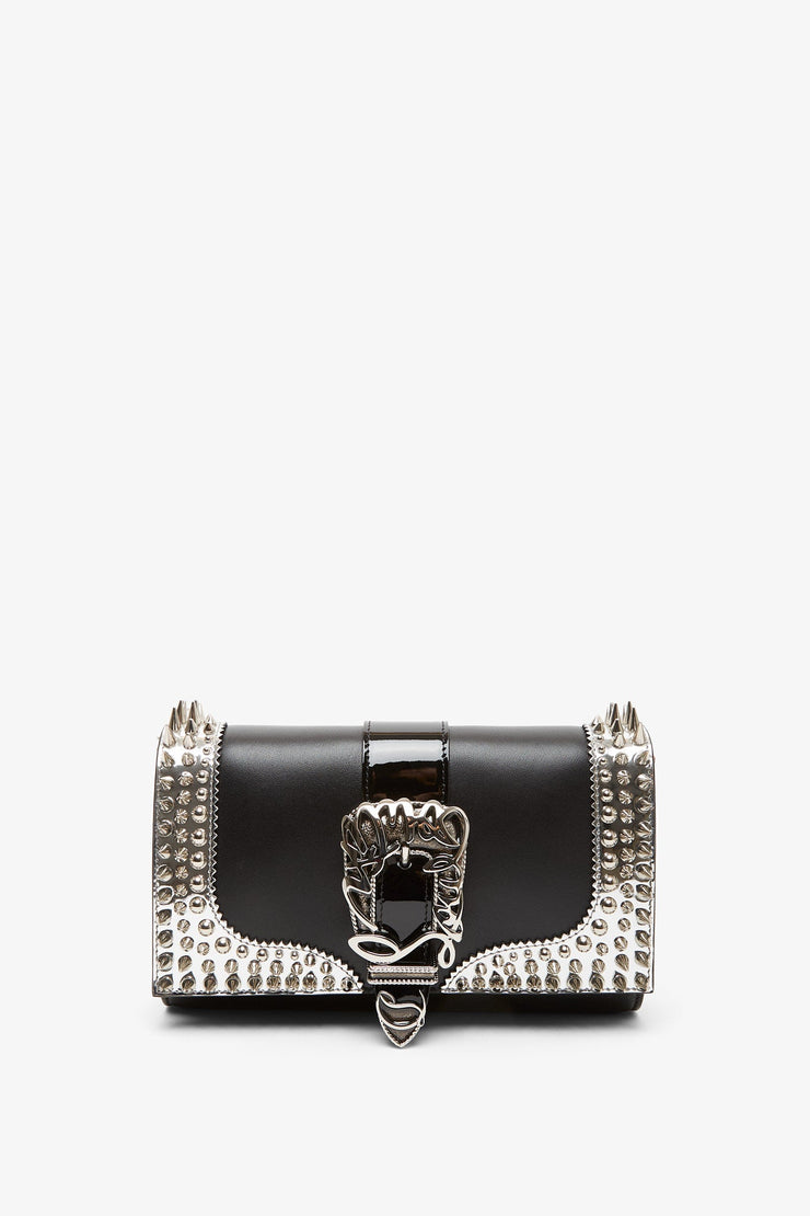 Paloma Giddy black spikes clutch