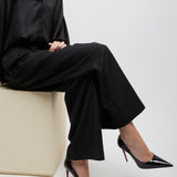 Kate Max 100 black patent pumps