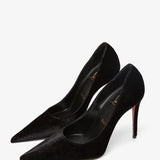 Kate Max 100 black velvet pumps