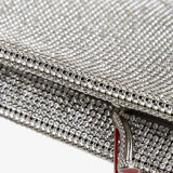 Maykimay silver crystal clutch